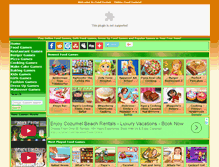 Tablet Screenshot of foodgamesonline.net